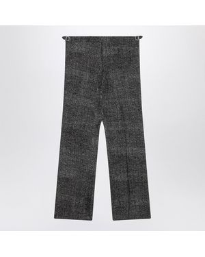 Prada Herringbone Pants - Gray