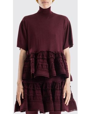 Alaïa Virgin Wool Top - Red
