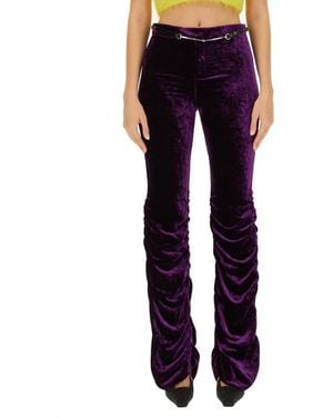Gucci Skinny Flat Front Pants - Blue