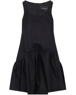 Simone Rocha Tapered Back Peplum Mini Dress - Black