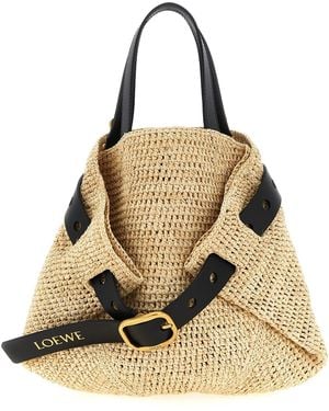 Loewe 'Punch Hole' Mini Shopping Bag - Natural