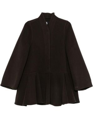 Loewe Wool And Cashmere Short Coat - Black