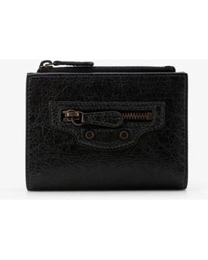 Balenciaga Le City Bifold Leather Wallet - Black