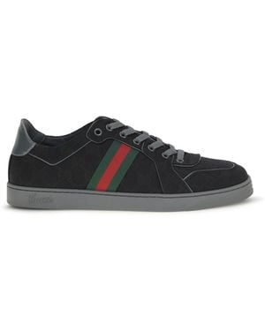 Gucci Stretch Gg Fabric Sneakers - Black