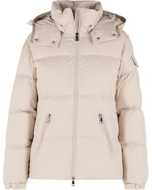 Moncler 'Fourmines' Polyester Short Down Jacket - Natural