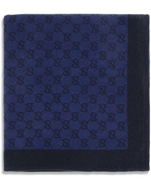 Gucci Gg Cotton Terry Towel - Blue