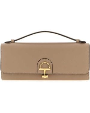 Gucci Dove Leather 73 Clutch - Brown