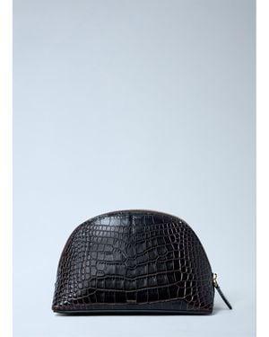 TOTEME Croc-Embossed Day Pouch - Blue