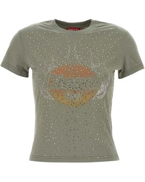 DIESEL Sage Cotton Mini T-Maggy T-Shirt For - Green