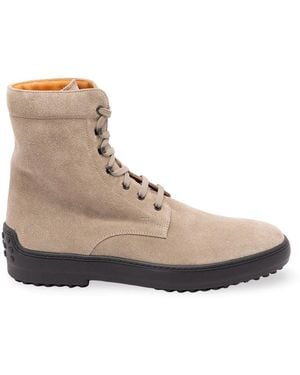 Tod's Winter Gommino Ankle Boots - Natural