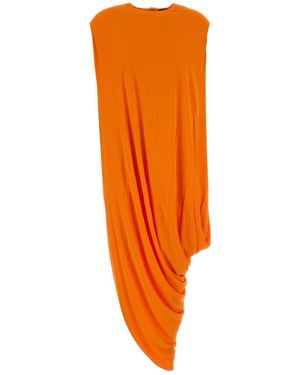 Tom Ford Crepe Jersey Impossible Asymmetric Top - Orange