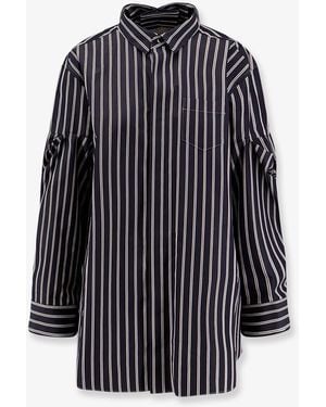 Sacai Oversize Striped Shirt - Blue