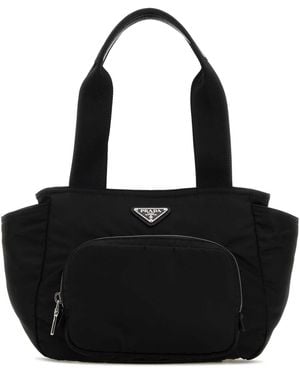 Prada Re Nylon Handbag - Black