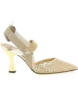 Fendi Polyamide High Heel Pumps - Metallic