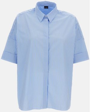 Fay Striped Shirt - Blue