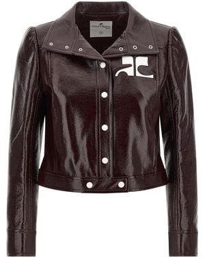 Courreges 'Reedition Vinyl' Jacket - Black
