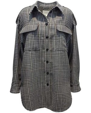 Stella McCartney Plaid Wool Shirt - Gray