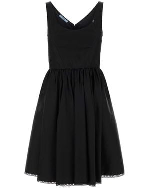 Prada Black Re-nylon Mini Dress