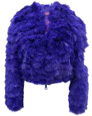 DSquared² Feathers Bomber Jacket - Blue