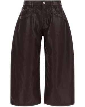 The Attico Cropped Pants - Brown