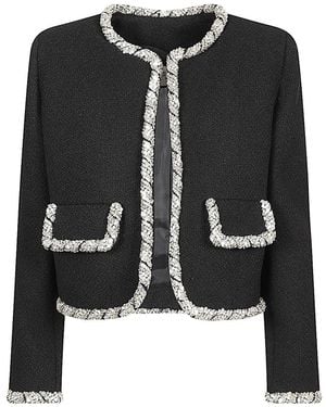 Celine Wool Embroidered Jacket - Black