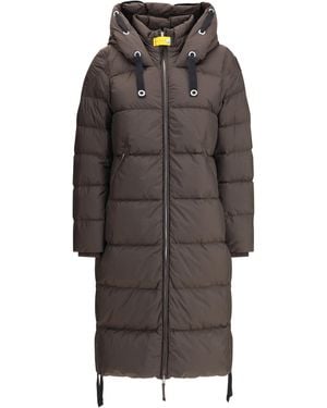 Parajumpers Panda Long Hooded Down Jacket - Gray