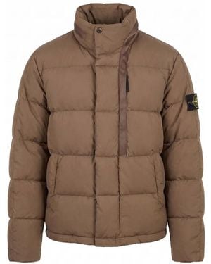 Stone Island Cotton Nylon Tela Jacket - Brown