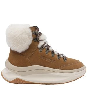 Moon Boot City Shearling Mid Booties - Brown