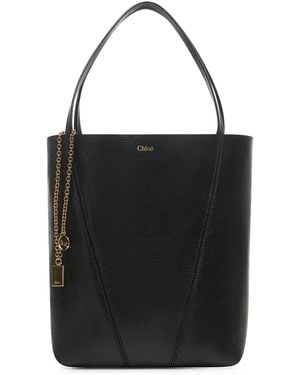Chloé Chloé Chloé Spin Tote Bag - Black