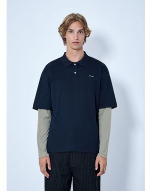 Miu Miu Buttoned Polo Shirt - Blue