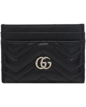 Gucci Gg Marmont Cards Holder - Black