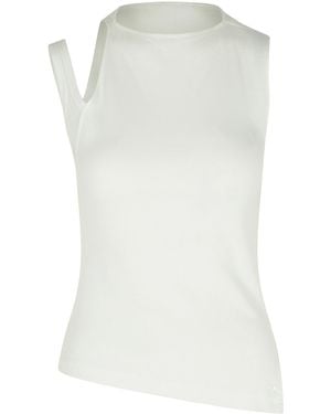 Courreges Cotton Tank Top - White