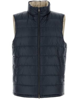 Herno Nylon Sleeveless Down Jacket - Blue