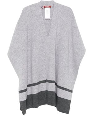 Max Mara Cashmere Wool Cape - Gray