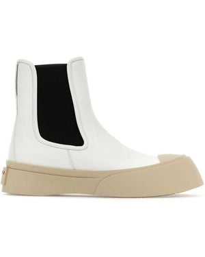 Marni Nappa Leather Pablo Ankle Boots - Black