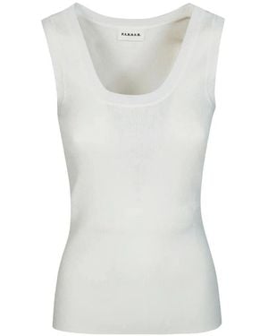 P.A.R.O.S.H. P.A.R.O..H. Sleeveless Sweater - White