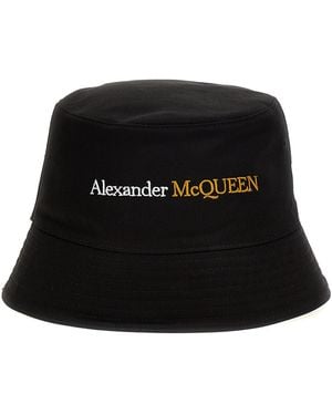 McQueen Mcqueen Logo Bucket Hat - Black