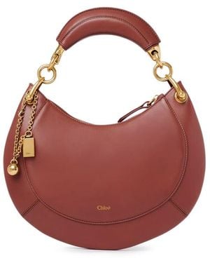 Chloé Banana Leather Shoulder Bag - Pink