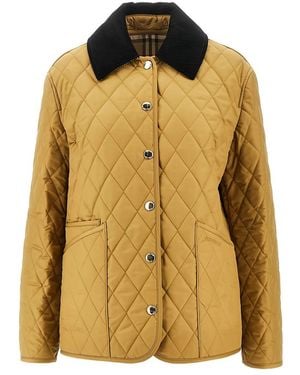 Burberry Bomber Jacket Quilted - Yellow