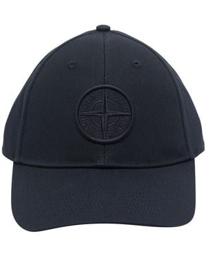 Stone Island Logo Baseball Cap - Blue
