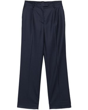 Prada Pinstripe Pants - Blue