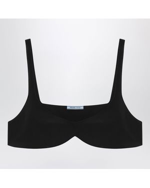 Prada Crêpe De Chine Silk Top - Black