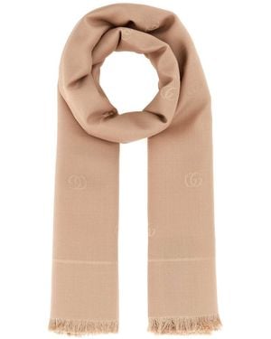 Gucci Antiqued Silk Blend Scarf - Natural