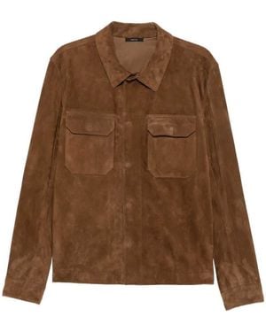 Tom Ford Suede Shirt-Jacket - Brown