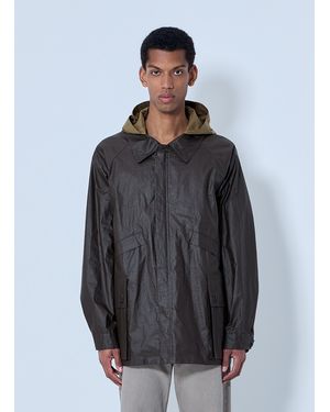 Lemaire Hooded Waxed Jacket - Gray