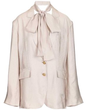 Acne Studios Single-Breasted Jacket - Natural