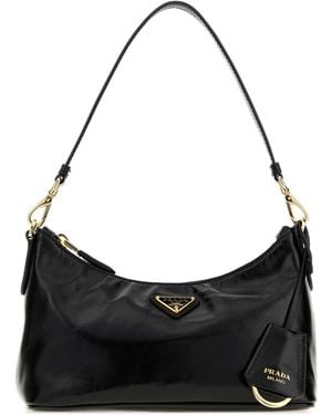 Prada Leather Handbag - Black