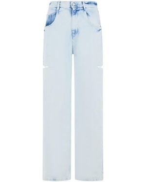 Maison Margiela 'Cut-Out' Light Denim Jeans - Blue