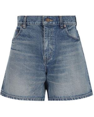 Celine Denim Shorts - Blue