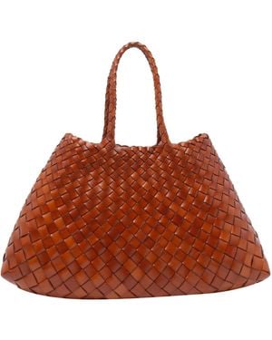 Dragon Diffusion Small Santa Croce Handbag - Brown
